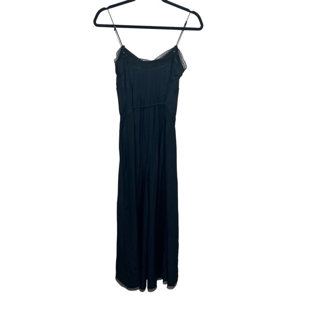 ZIMMERMANN Pintuck Jumpsuit In Black 0 Wide Leg Silk Lace - Picture 3 of 8